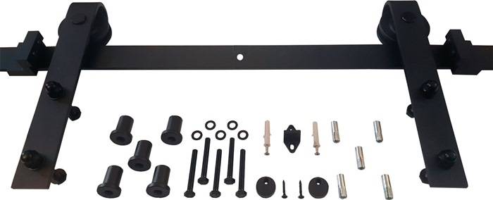 Schiebesyst.450101 100kg 2000mm schwarz HLT 38-40mm Kompletts.