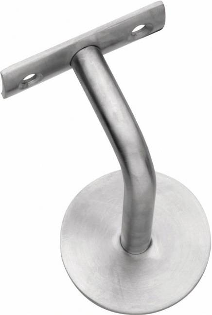 Handlaufträger VA ma D.Wandplatte 60mm gewölbte Auflage INTERSTEEL