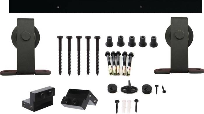 Schiebesyst.450100 100kg 2000mm schwarz HLT 38-40mm Kompletts.