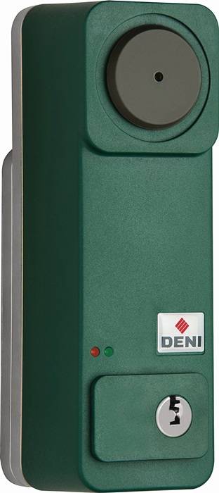 Türwächter f.Einhandbedienung vorgerichtet f.Profilhalbzylinder grü lack.Voralar