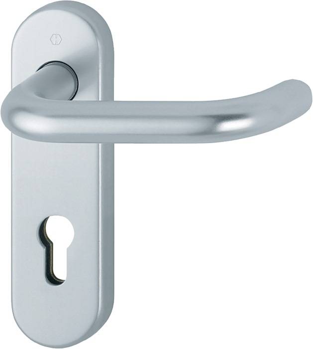 FS-Garnitur Paris FS-138/353KH Alu.F1 D/D TS 45-65mm PZ rd DIN L/R HOPPE