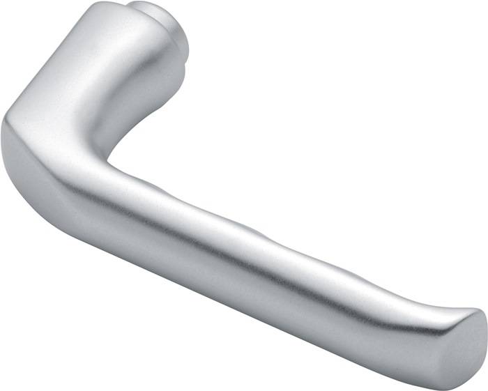 Türdrückerlochteil London 113 Alu.F1/naturf.4-KT.8mm DIN L/R HOPPE