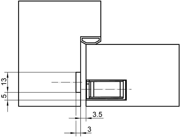 Schließmagnet KCM 50 ER-Effekt B.13xL.195mm DIN L/R SIMONSWERK