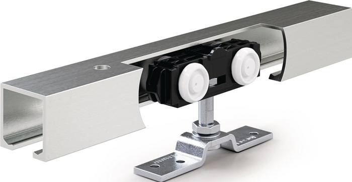 Schiebesyst.Rollan 80 NT 80kg 2350mm Holzflügel Kompletts.50-119cm Wm./Dm.GEZE