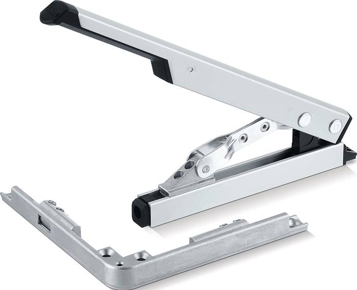 Handhebel m.Eckumlenkung silber m.Eckumlenkung GEZE