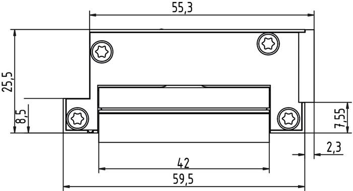 Elektrotüröffner A5010--A 6-24 V AC/DC Kompakt DIN L/R GEZE