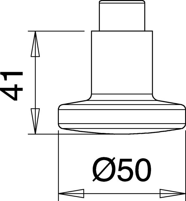 Türknopflochteil K7 VA F00 ger.Kopf EDI