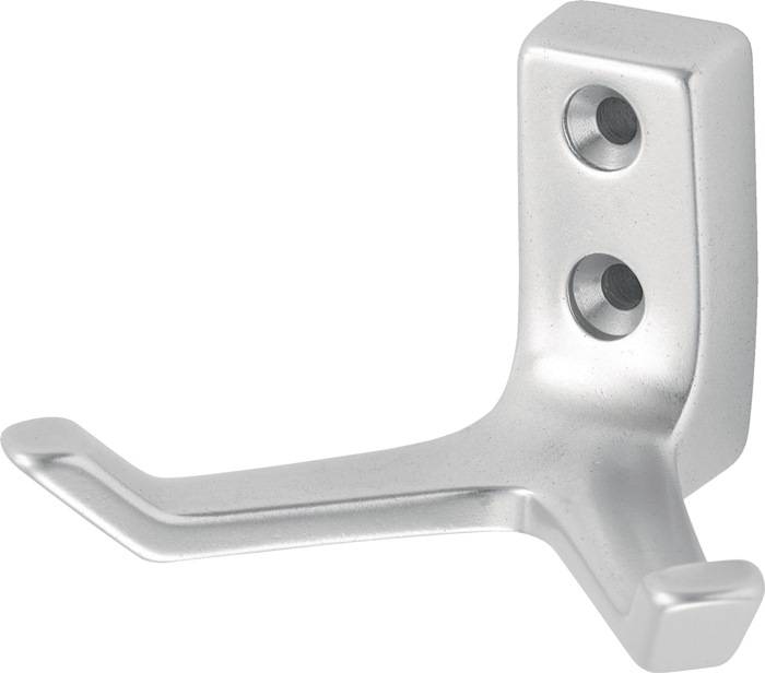 Mantelh.0033 zweifach A.55mm Alu.silberf.elox.H.43mm Hermeta