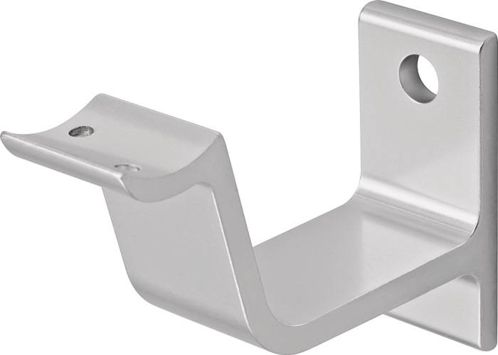 Handlaufträger 3553 Alu.silberf.elox.gewölbte Auflage HERMETA