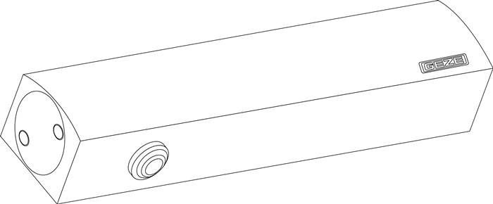 Türschließer TS 5000 L Normalmont.Bandgegeseite EN 2-6 weiß 9016 EN 2-6 GEZE
