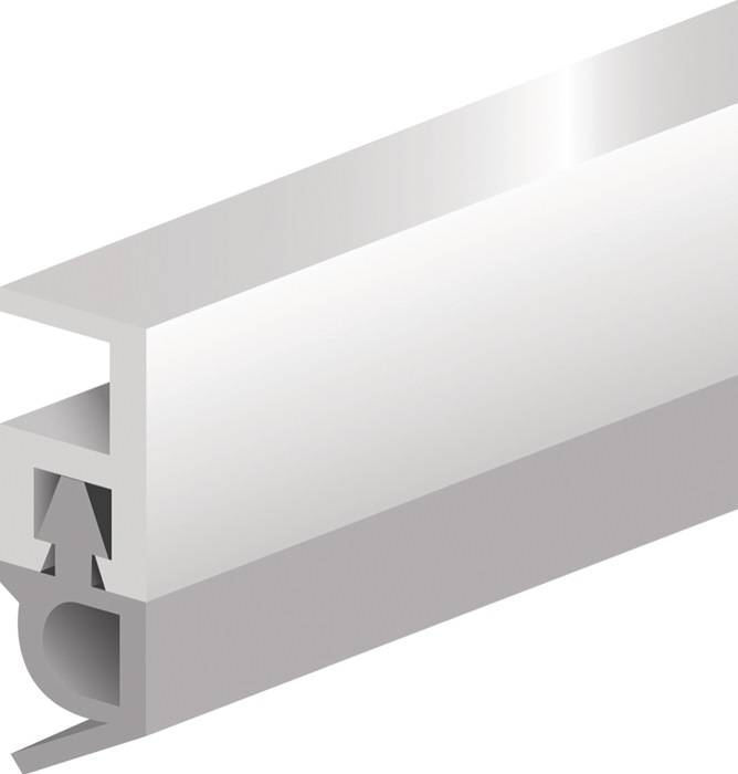 Abdichtungsschiene PTS-AR L.2100mm B.5mm z.Nageln Ku.blk braun