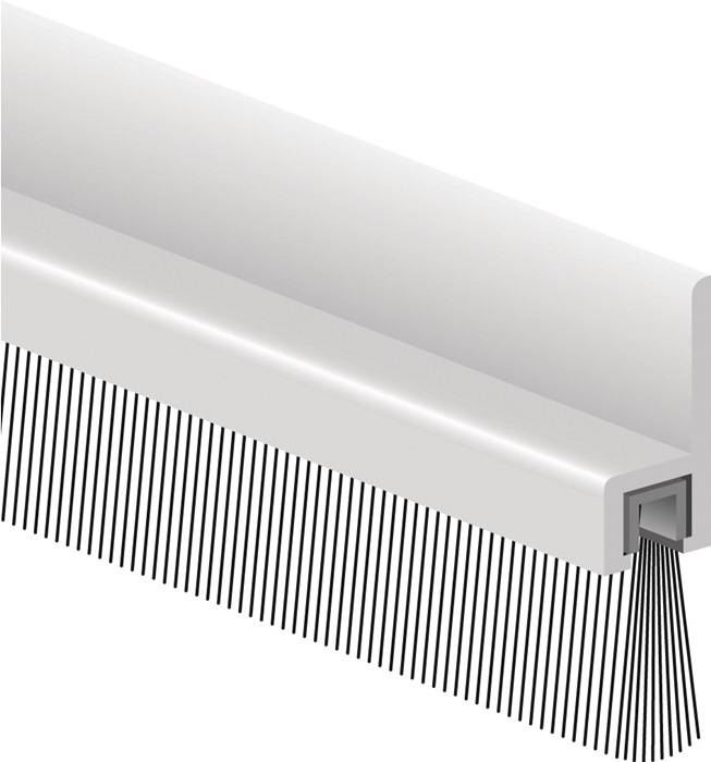 Bürstendichtung IBS 31 L.1000mm B.7mm Gesamt-H.30mm