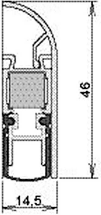 Türdichtung Schall-Ex® Applic A 1-s.L.805mm Alu.weiß HLT ATHMER