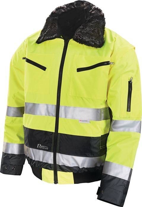 Warnschutz-Pilotenjacke Gr.XL gelb/grau PREVENT