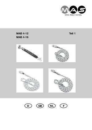 Bewegliche Führung BEFÜ 16 EN353-2 PSA III STA L.ca.20m MAS
