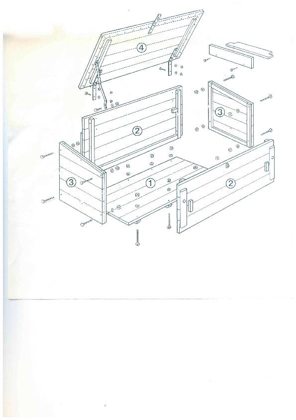 Baustellenwerkzeugkiste B1800xH900/800xT800mm TRIUSO