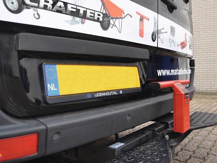 Laderaumsicherung Bull-Lock 2 Stahl,pulv.L410xB100xH260mm G.4,7kg rot MATADOR