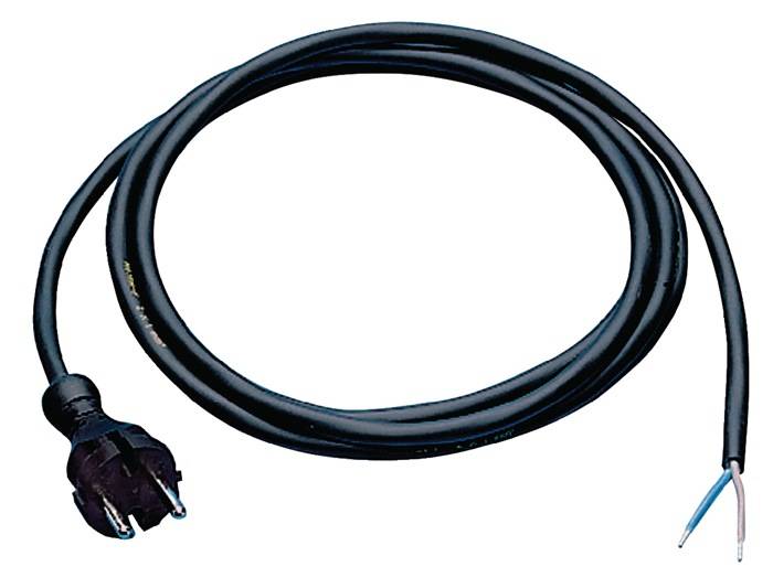 Anschlussleitung H07RN-F 2x1,5 mm² 5m m.Konturenstecker schwarz