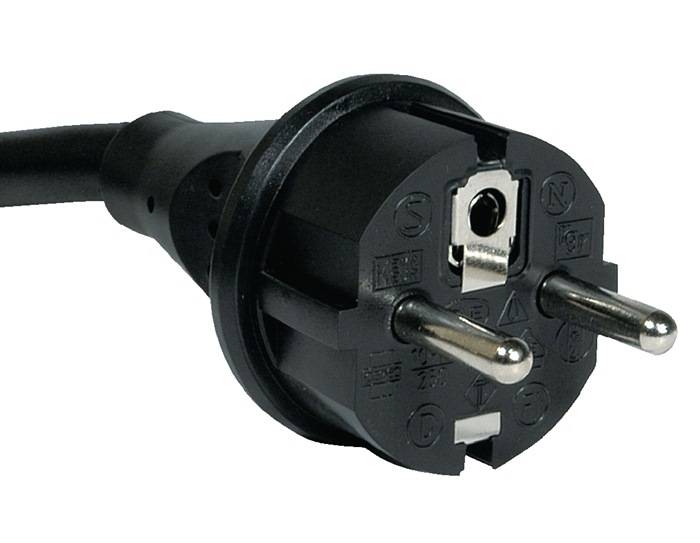 Anschlussleitung H07RN-F 3x1,5 mm² 5m m.Zentralstecker schwarz