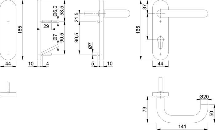 FS-Garnitur Paris FS-E138/353KH VA F69 -/D TS 40-65mm PZ/bl.