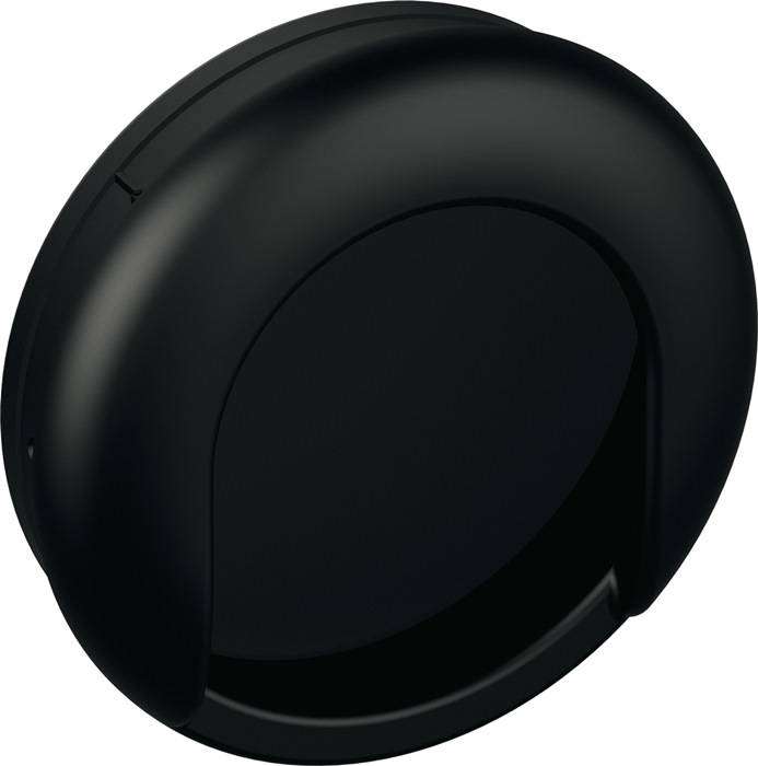 Einlassmuschel 535MLB PA ma 90 tiefschwarz L.75mm B.75mm HEWI