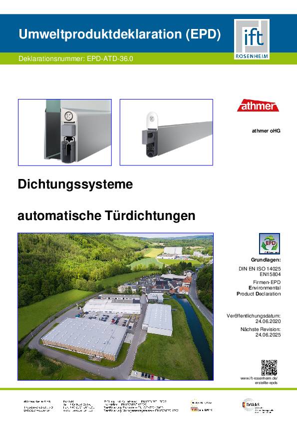 Türdichtung Schall-Ex® Ultra WS 1-290 2-s.L.958mm Alu.silberf.HLT ATHMER