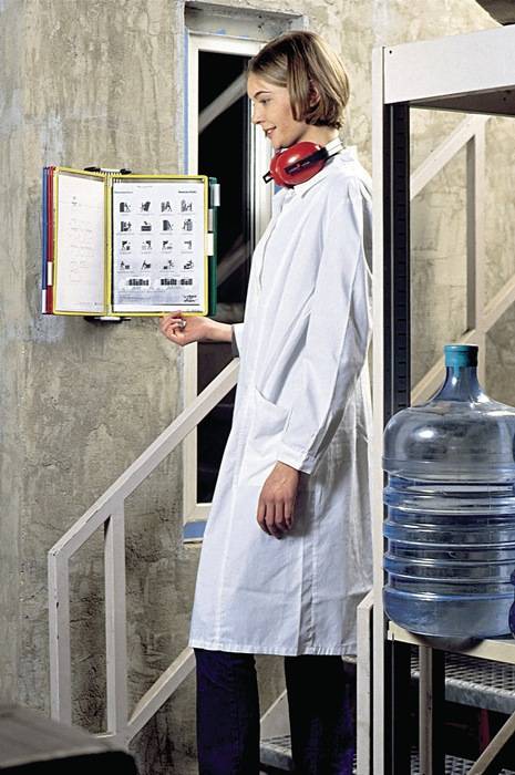 Wandhalterset 2x10 Sichttafeln farbig sortiert PVC-Folie m.Rahmen2St/KT TARIFOLD