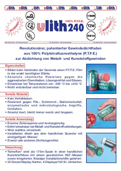 Gewinde-Dichtfaden 240306 Spenderdose WBV