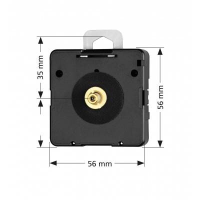 Dugena 838 Quarz-Uhrwerk, Rückwärtsläufer, ZWL 16,2 mm, ohne Zeigerpaar, zum Einbauen
