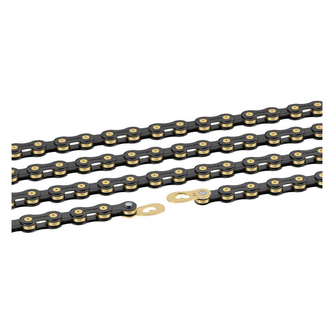 Connex 2321-09SB-1140 Schaltungskette 9SB, 1/2"x11/128", 114 Glieder, 9-fach, schwarz/gold