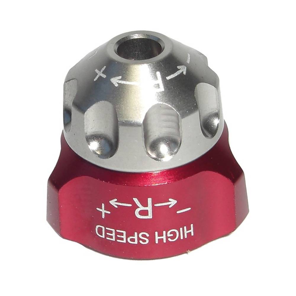 SR Suntour FKE480-02 Einstellknopf für Zugstufe für SF16 RUX R2C2, rot/silber