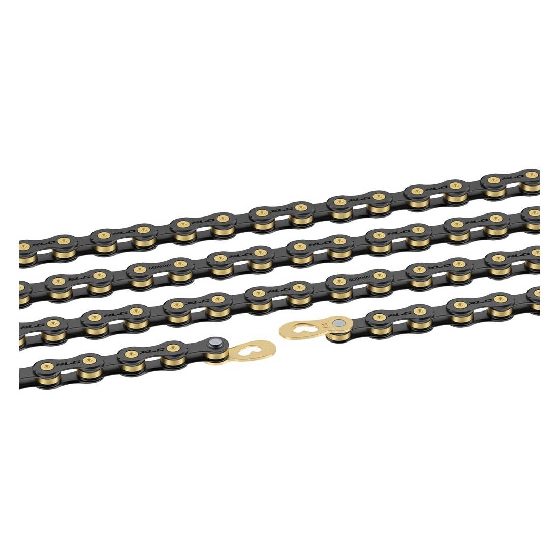 XLC Kette CC-C08, 1/2 x 11/128, 114 Glieder, 10-fach, schwarz/gold