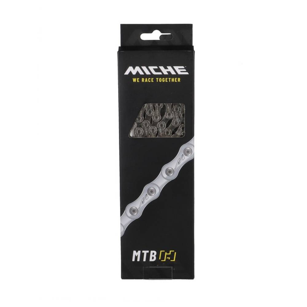 Miche Kette 11-fach MTB/E-Bike, 1/2 x 3/32", 138 Glieder, 5,62 mm, silber