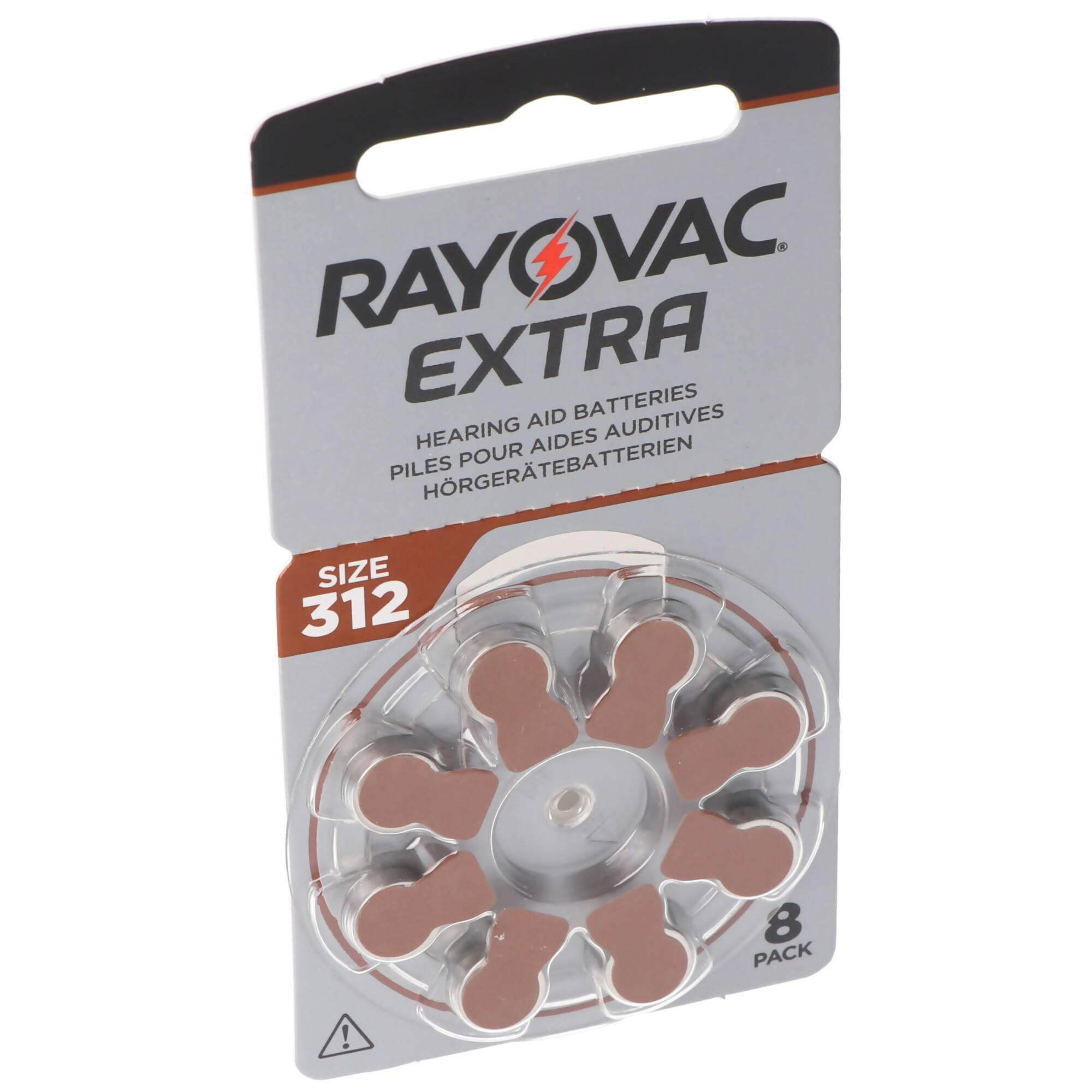 Rayovac HA312 PR41 Hörgeräte Batterien Extra Advanced 8er Sparpack 6 + 2 Gratis 5000252100980, Lieferung besteht aus 8 S