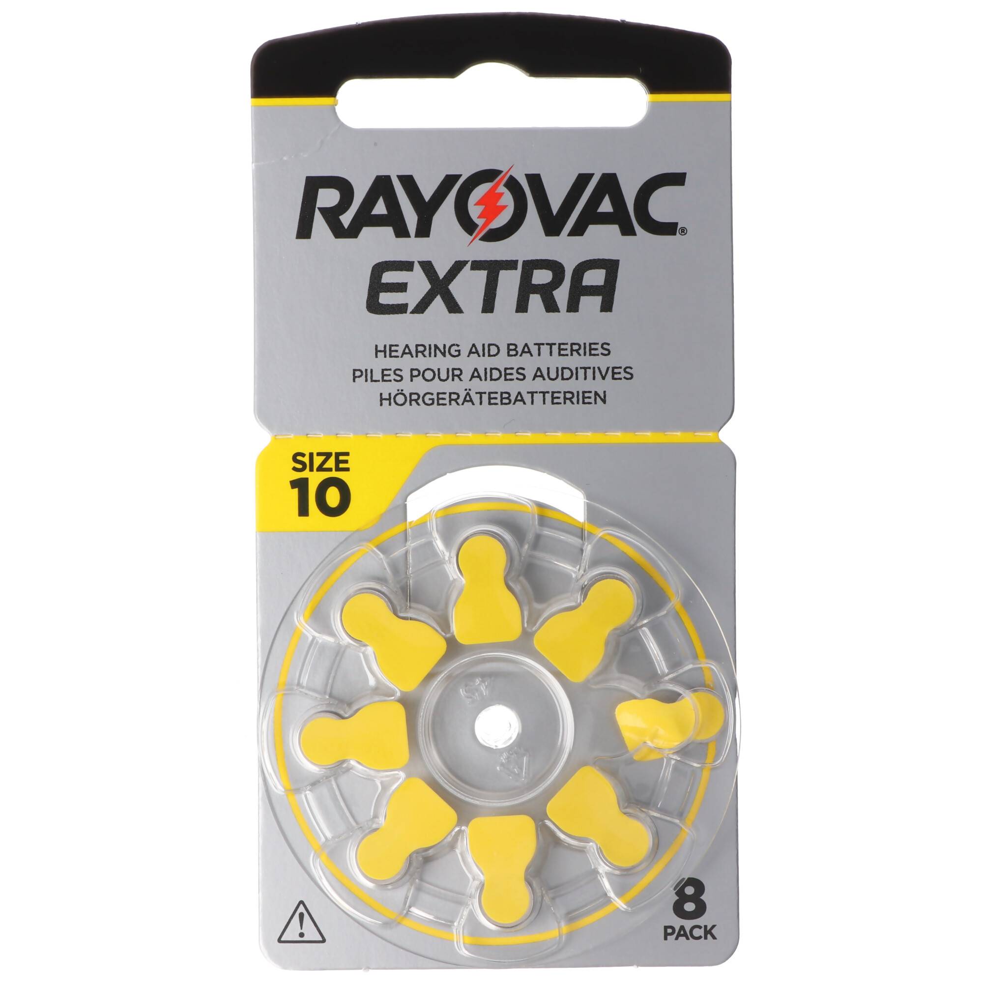 Rayovac HA10 PR70 Hörgeräte Batterien Extra Advanced 8er Sparpack 6 + 2 Gratis 5000252100966, Lieferung besteht aus 8 St