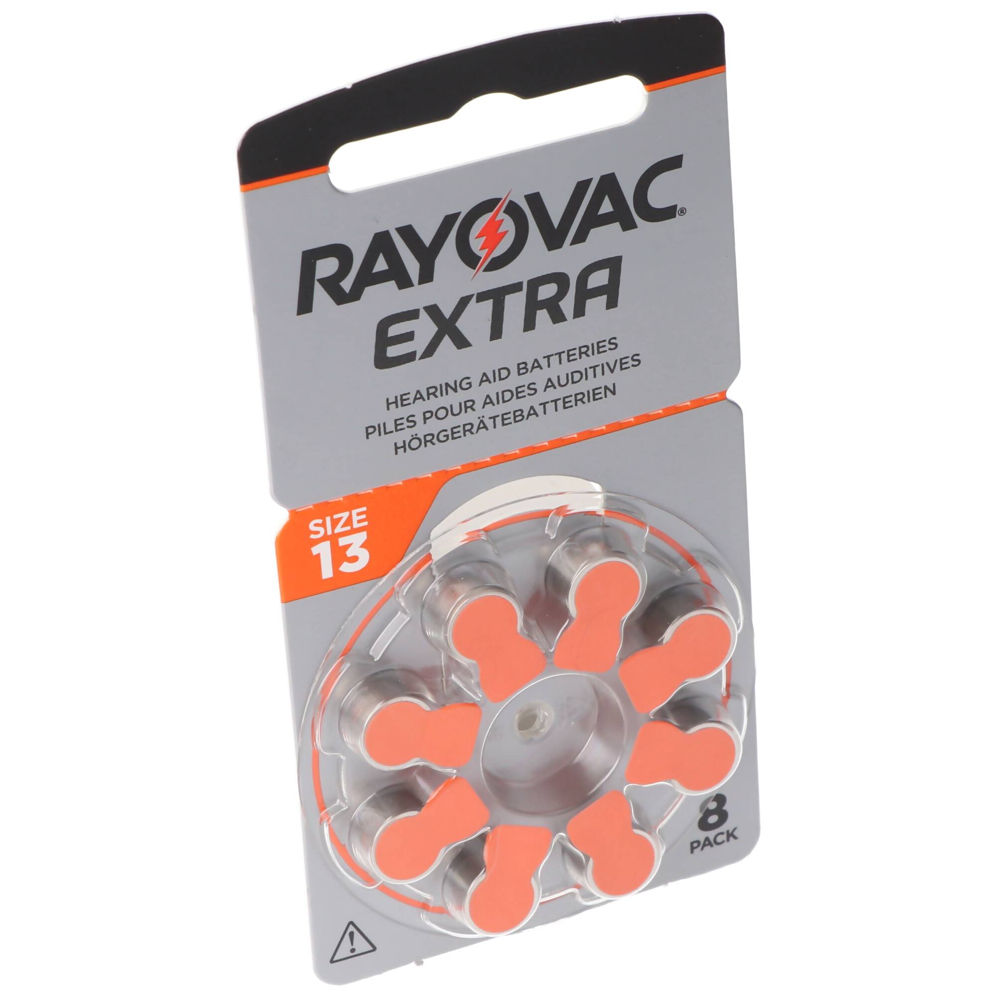 Rayovac HA13 PR48 Hörgeräte Batterien Extra Advanced 8er Sparpack 6 + 2 Gratis 5000252100973, Lieferung besteht aus 8 S