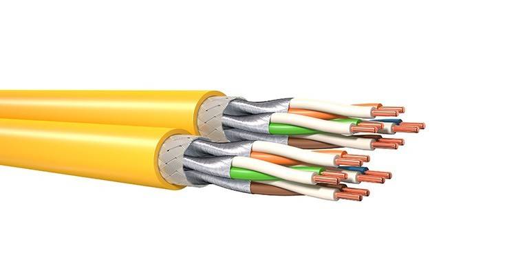 500 Mtr. KERPEN DATACOM MegaLine F6-90 Kat.7 gelb F6-90 SFDX-Dca-T500
