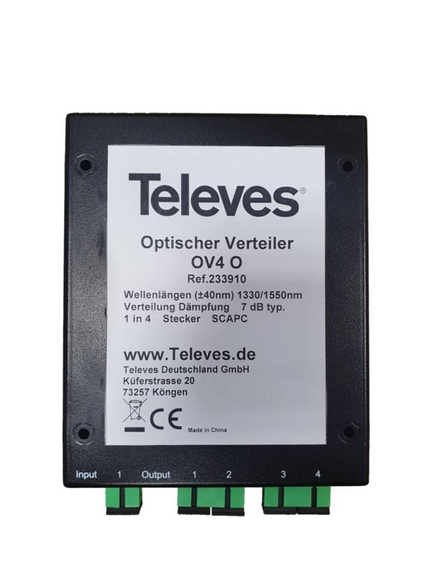 Televes Optischer 4fach Verteiler OV4O