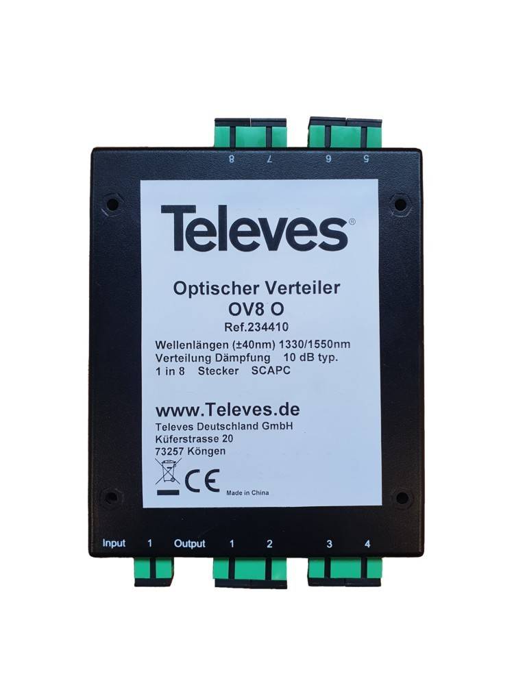 Televes Optischer 8fach Verteiler OV8O