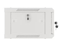 Lanberg WF01-6404-10S, Wandmontiertes Regal, 4U, 60 kg, 13 kg, Grau