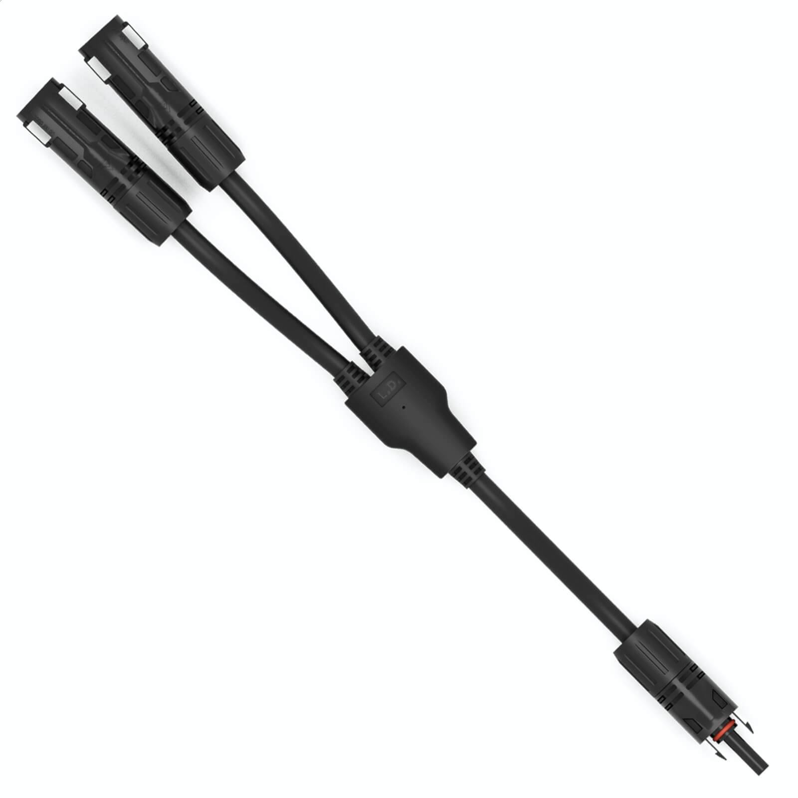 hb-digital Solar Stecker Verteiler Y-Typ 2-fach Solarkabel Steckverbinder für Solarpanel