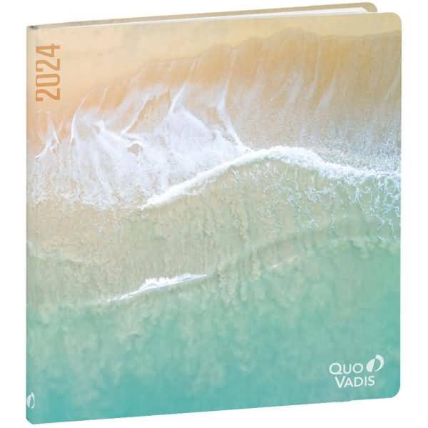 Buchkalender Executif Recycling ML 16x16cm Relax Strand 2024