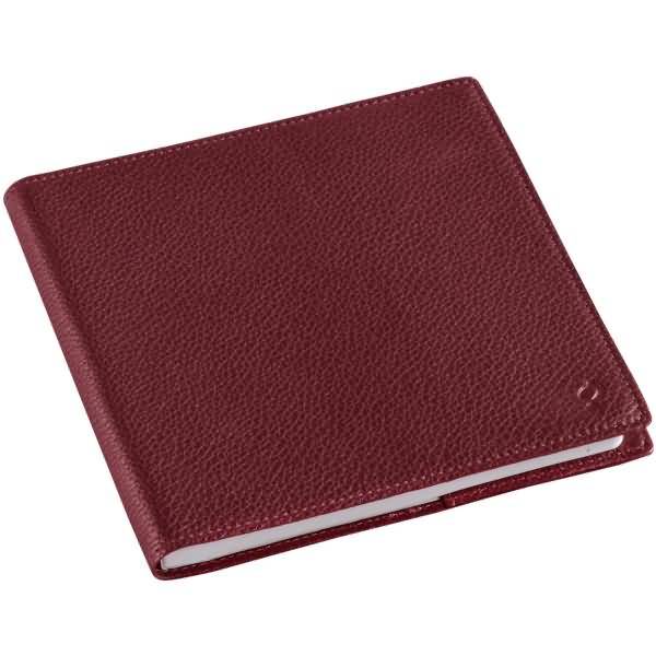 Buchkalender Executif Recycling ML 16x16cm Mona bordeaux 2024