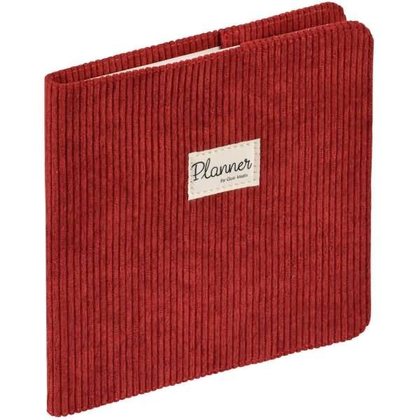 Buchkalender Executif 16x16cm Colette himbeer 2024