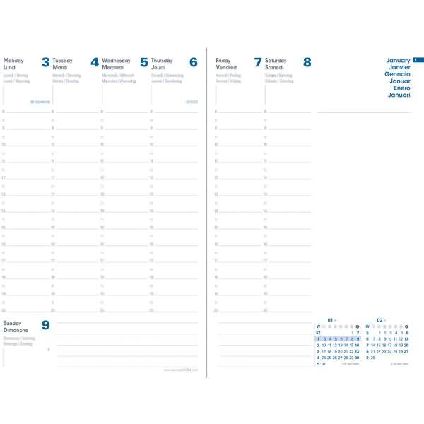 Buchkalender Minister Recycling ML 16x24cm Relax Strand 2024