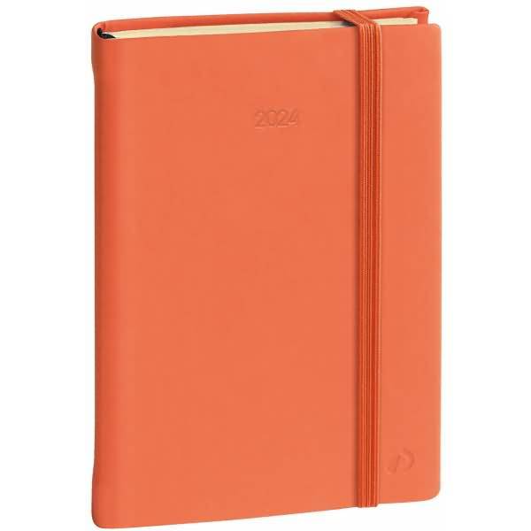 Buchkalender Minister Prestige 16x24cm Silk orange 2025