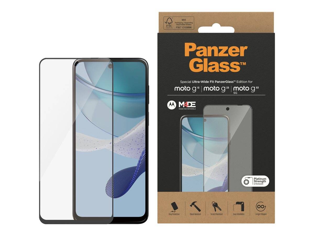 PanzerGlass - Bildschirmschutz für Handy - ultrabreite Passform