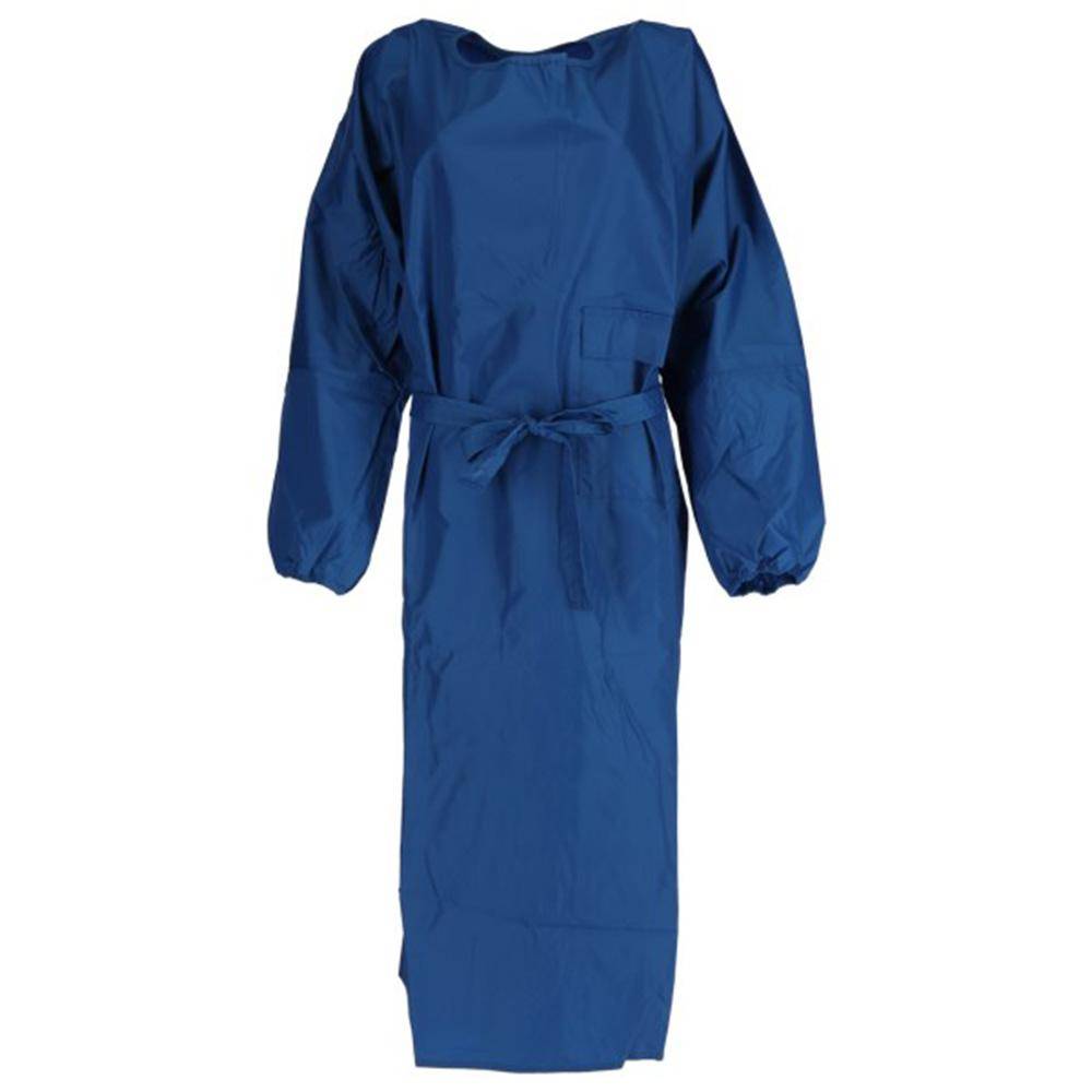 Melk- und Waschschürze - mit Ärmeln - Größe M - Länge 125 cm - Breite 135 cm - blau