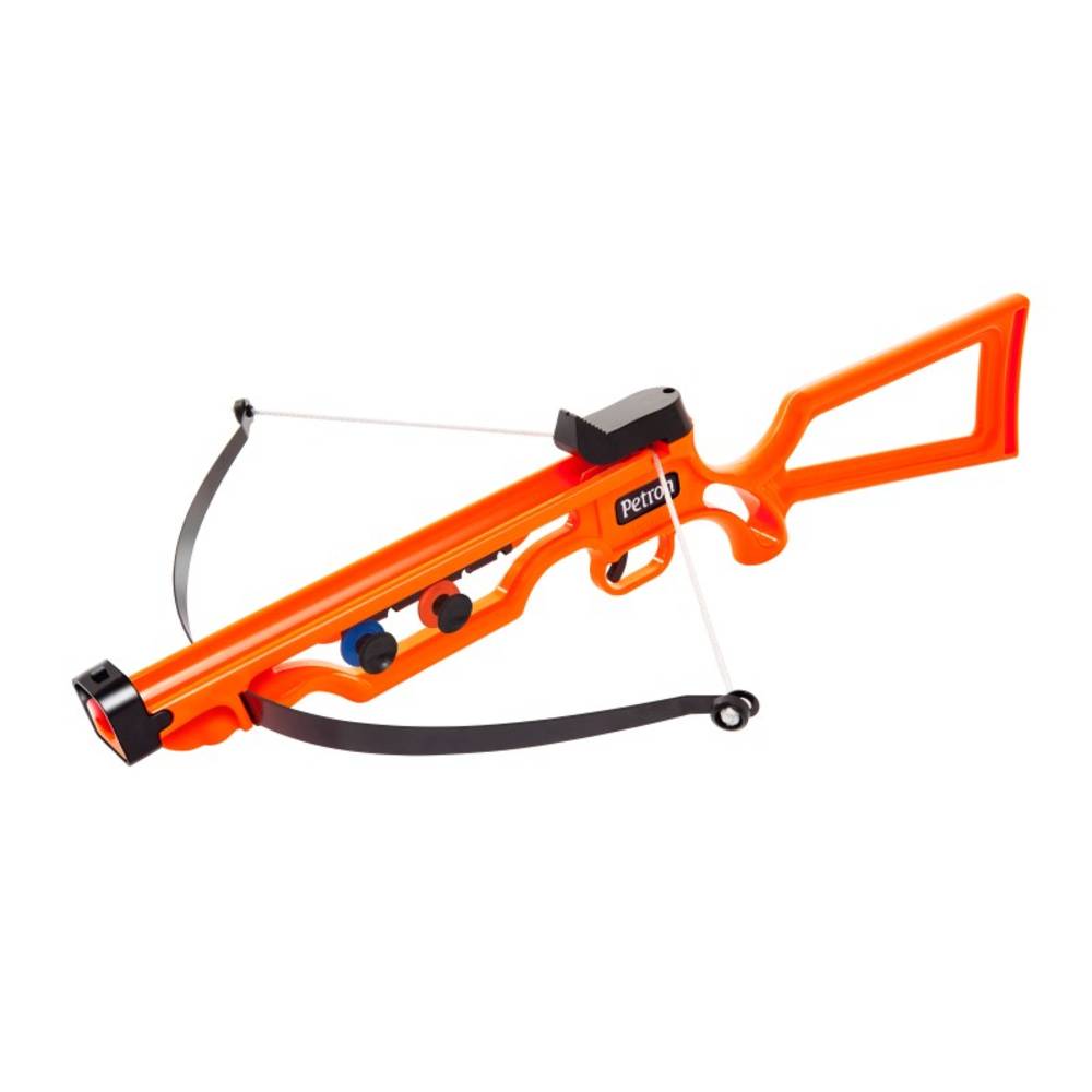 Petron 162/1 SURESHOT Crossbow Kinder Armbrust mit 3 Pfeilen, orange/schwarz
