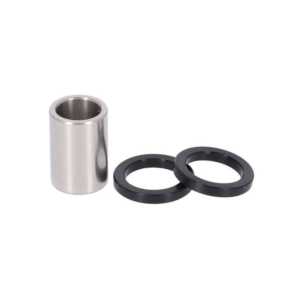 RockShox Dämpferbuchsen-Set Rock Shox 18.0x9.5mm (1Buchse/2Abdeckungen), silber/schwarz (1 Set)